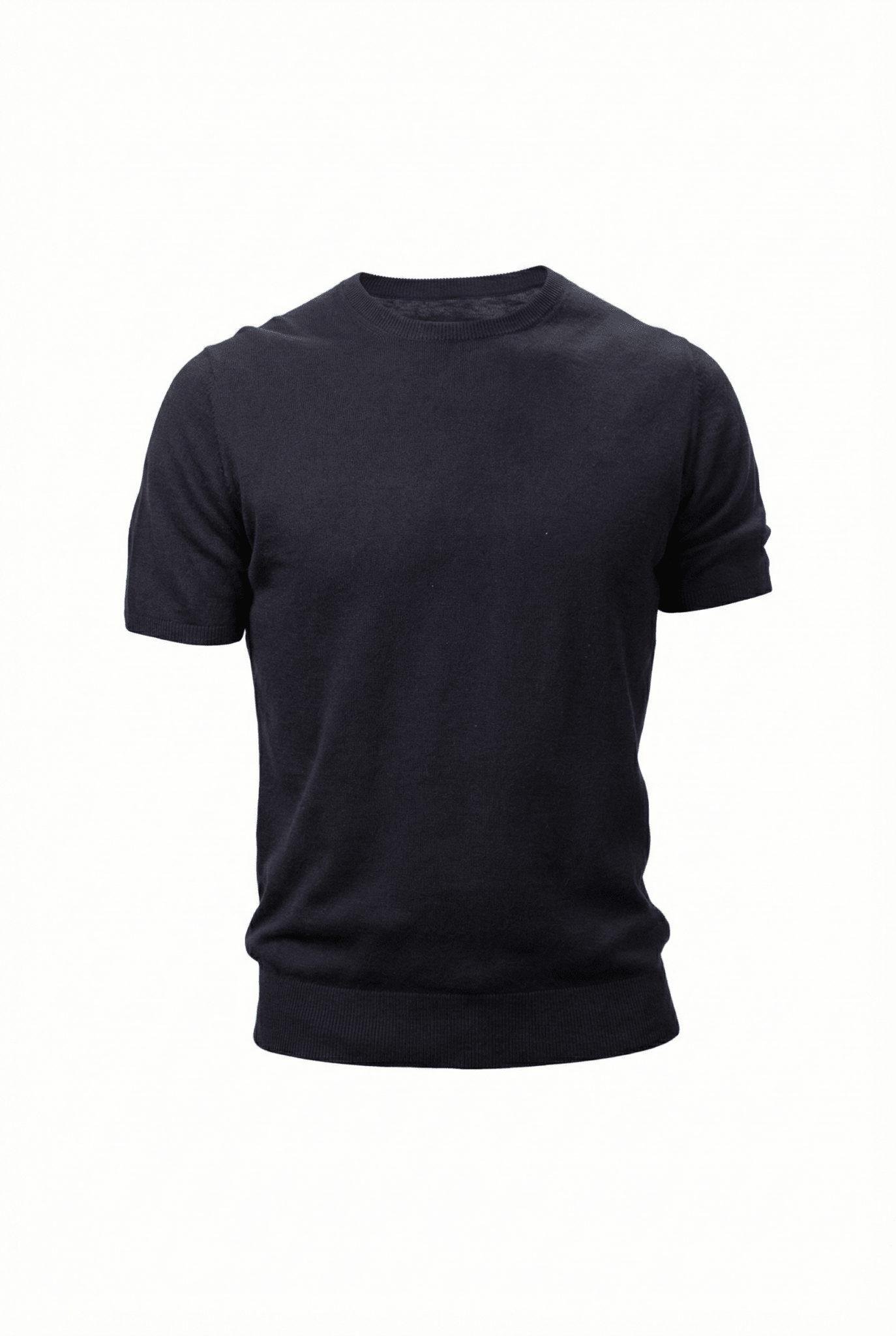 Maximilian Rounded Neck Cashmere&Cotton Shirt - Blue Sky Cashmere