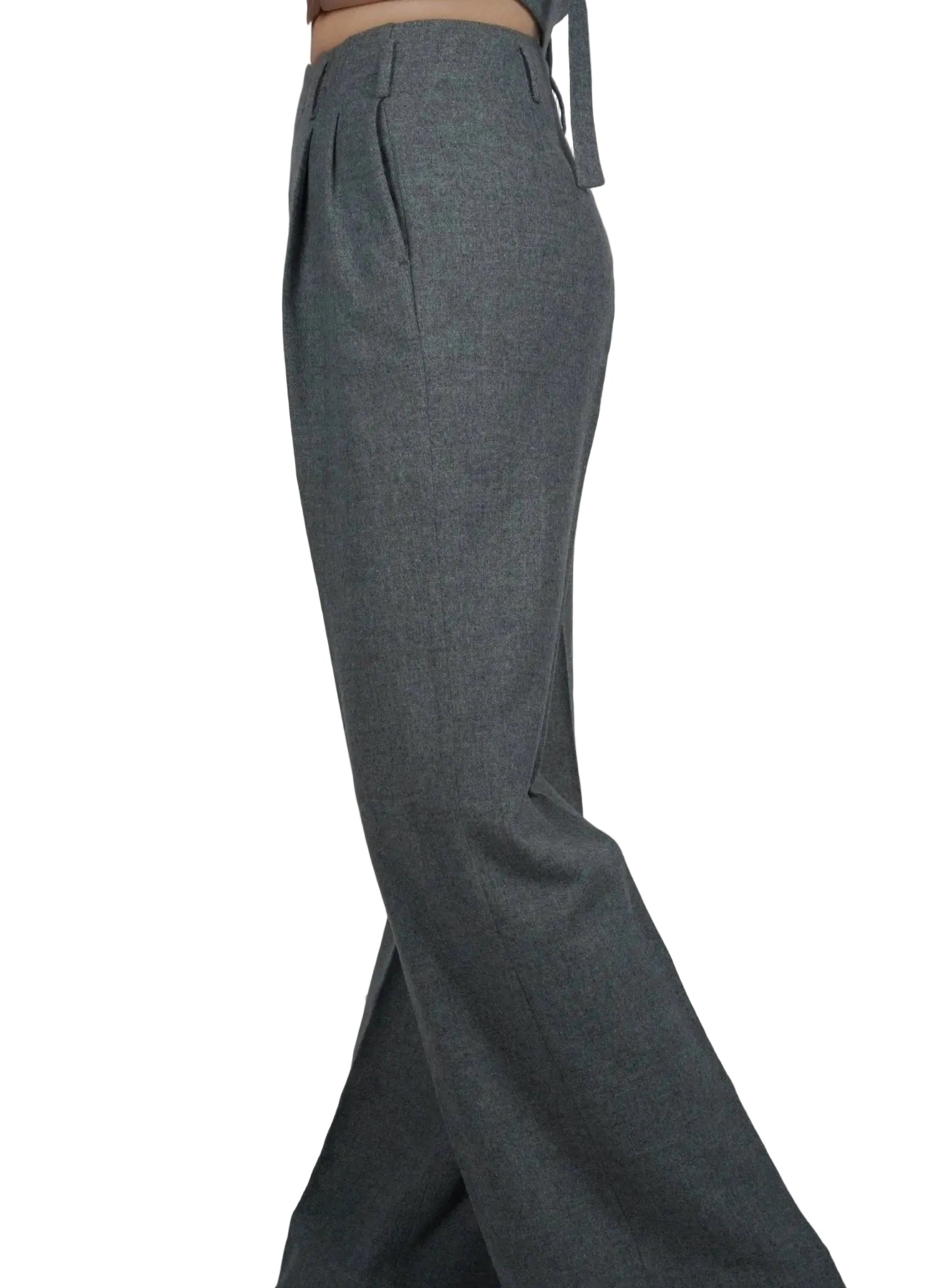 Mira Sheep Wool Pants - Blue Sky Cashmere