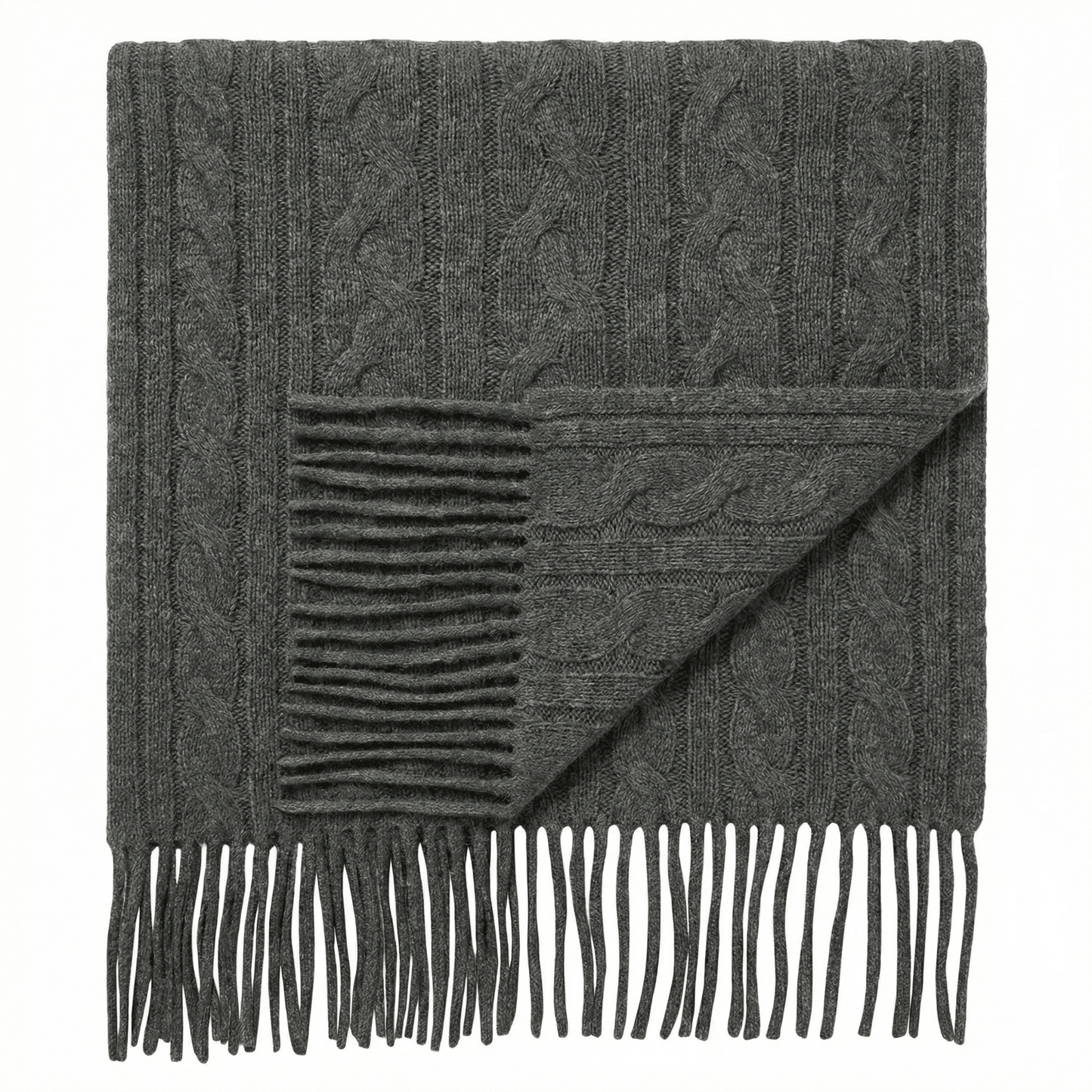 Pattern Cashmere Shawl - Blue Sky Cashmere