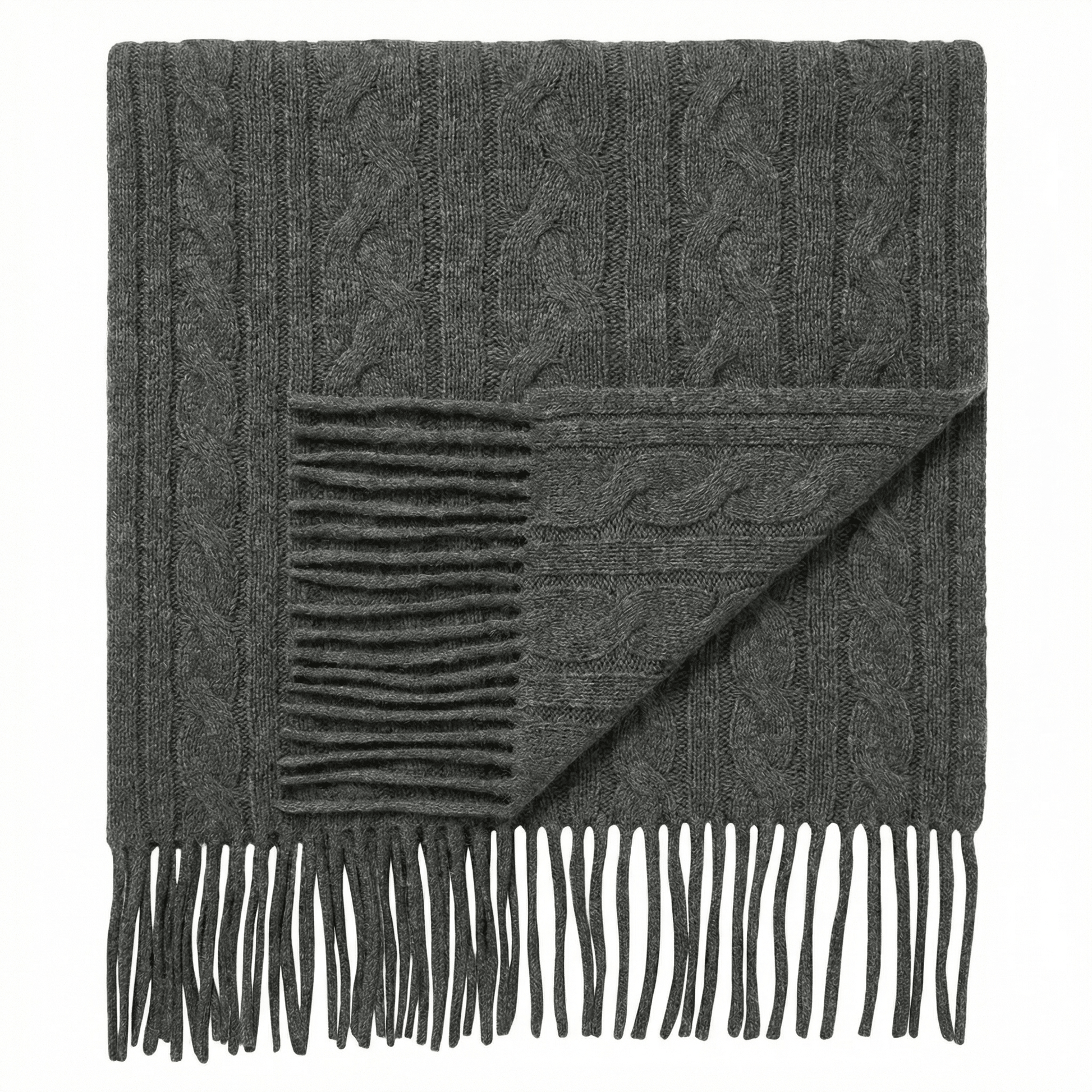Pattern Cashmere Shawl - Blue Sky Cashmere