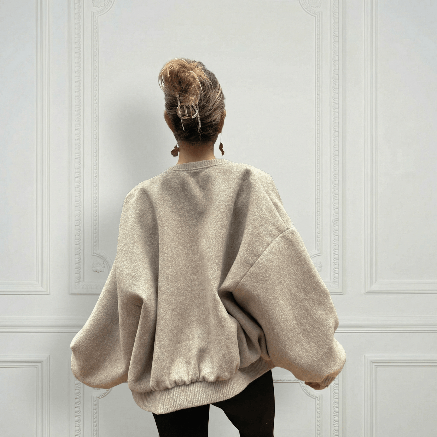 Sheep Wool Bomber Jacket - Blue Sky Cashmere