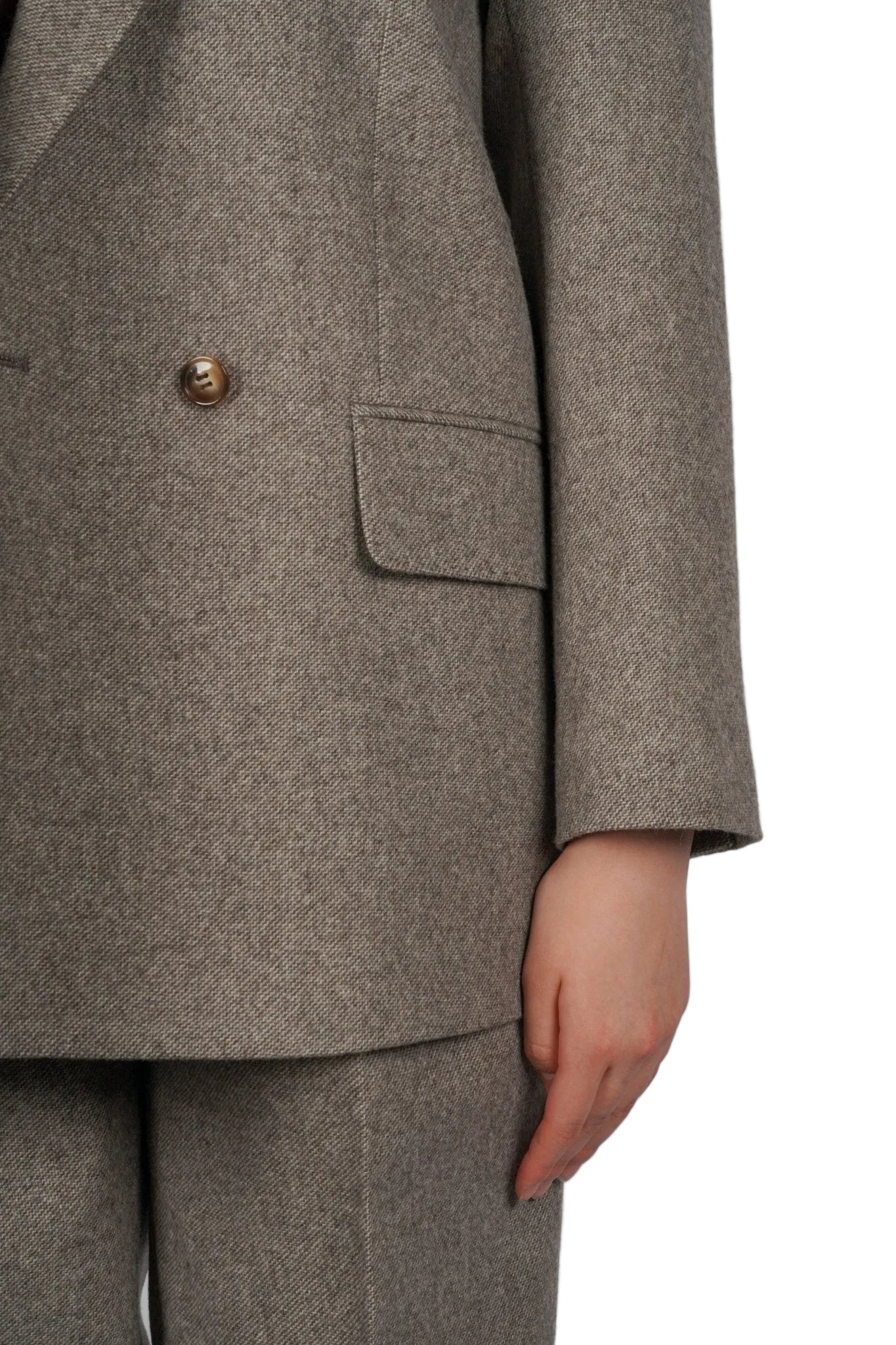 Sheep Wool Suit Blazer - Blue Sky Cashmere