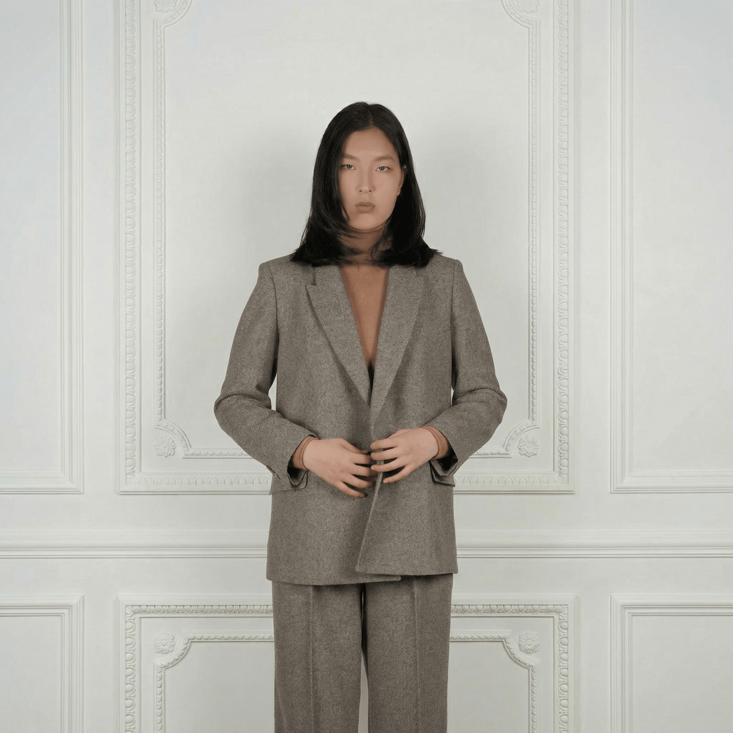 Sheep Wool Suit Blazer - Blue Sky Cashmere