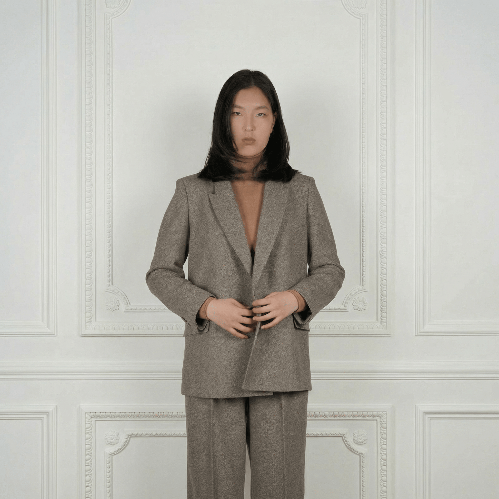 Sheep Wool Suit Blazer - Blue Sky Cashmere