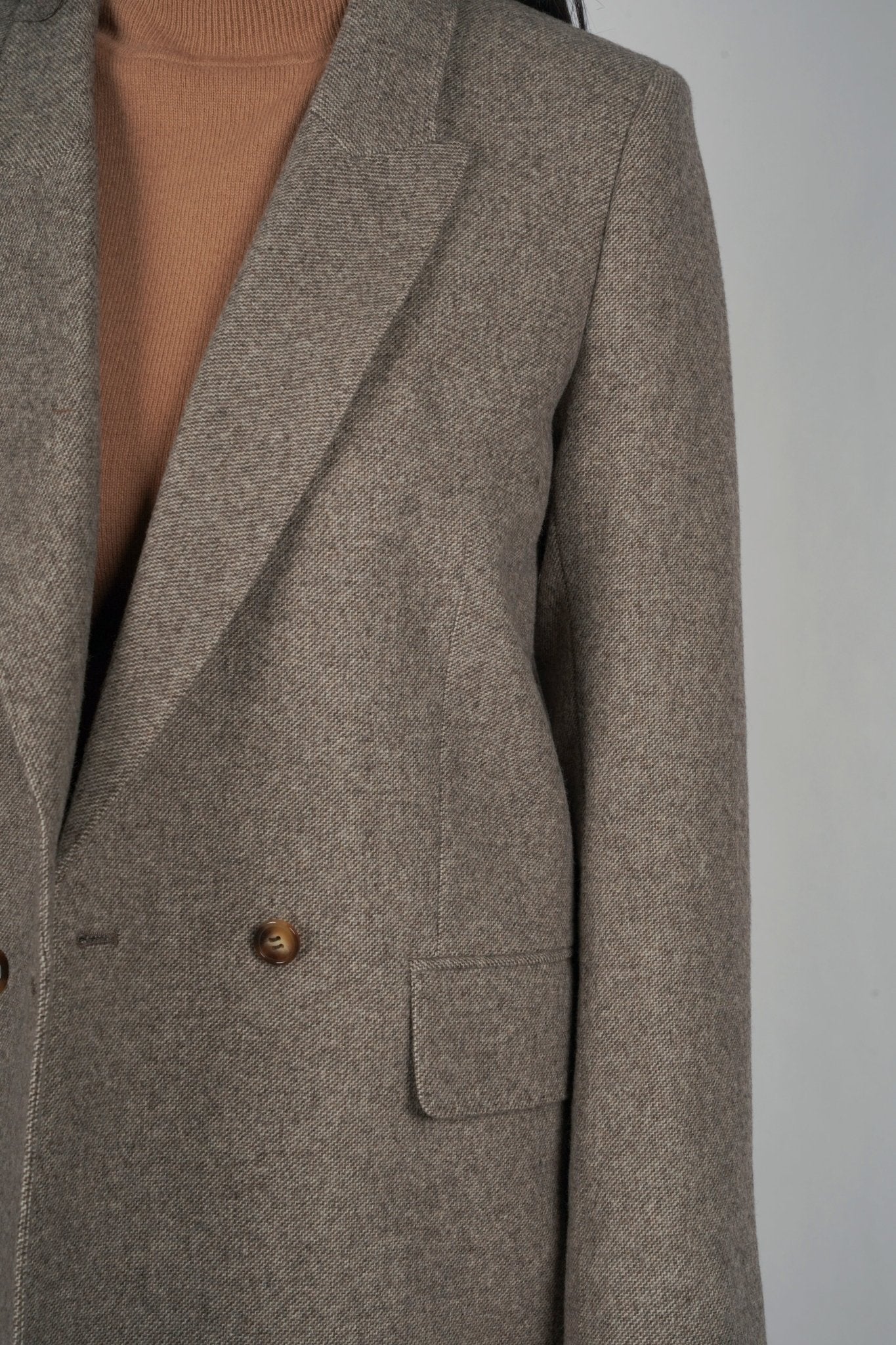 Sheep Wool Suit Blazer - Blue Sky Cashmere