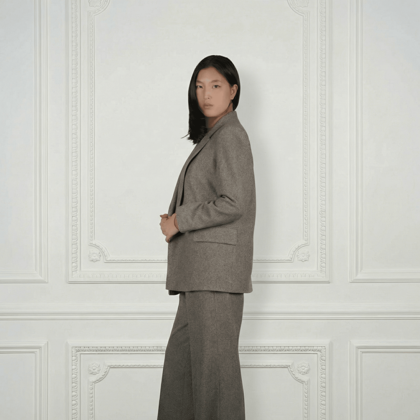 Sheep Wool Suit Blazer - Blue Sky Cashmere