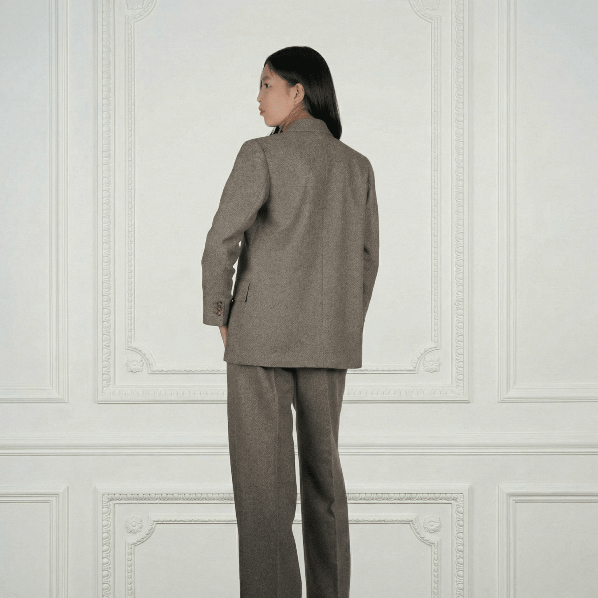 Sheep Wool Suit Blazer - Blue Sky Cashmere