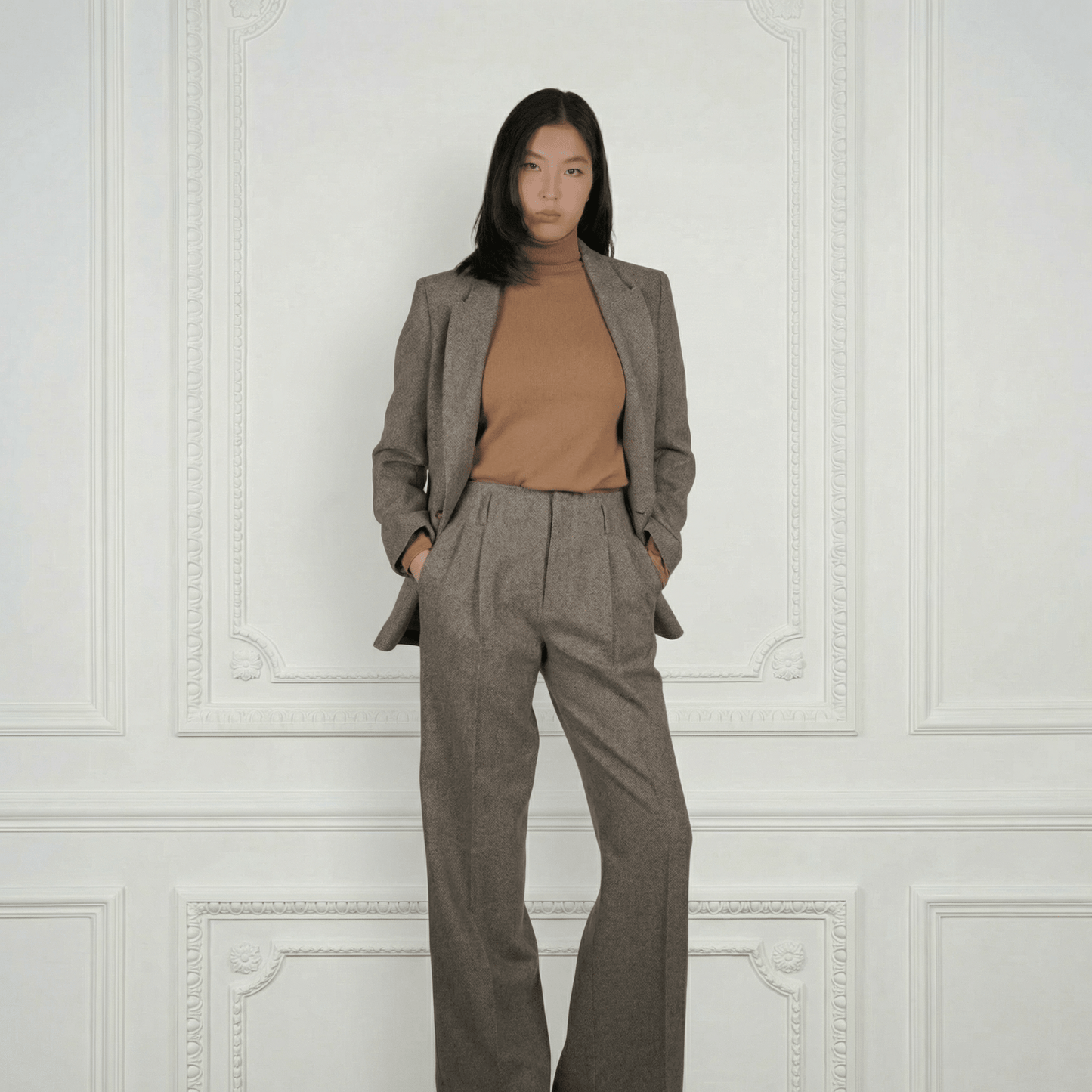 Sheep Wool Suit Pants - Blue Sky Cashmere
