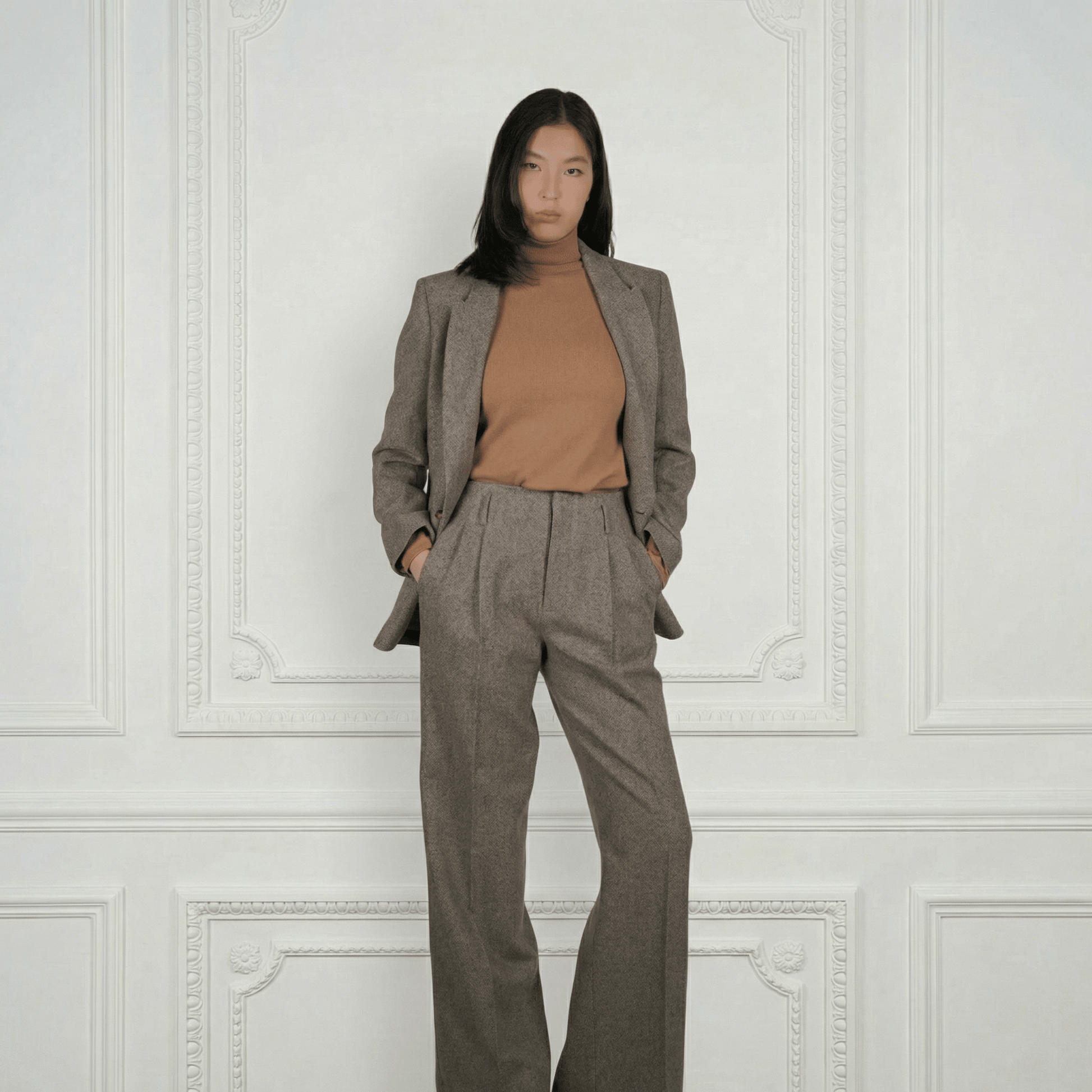 Sheep Wool Suit Pants - Blue Sky Cashmere