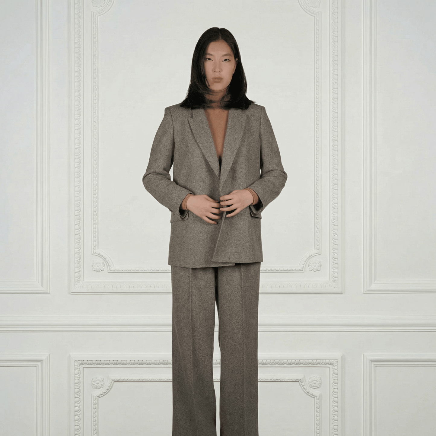 Sheep Wool Suit Pants - Blue Sky Cashmere