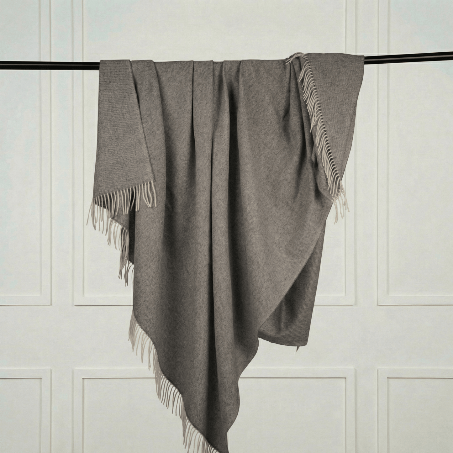 Sheep Wool Throw Blanket - Blue Sky Cashmere