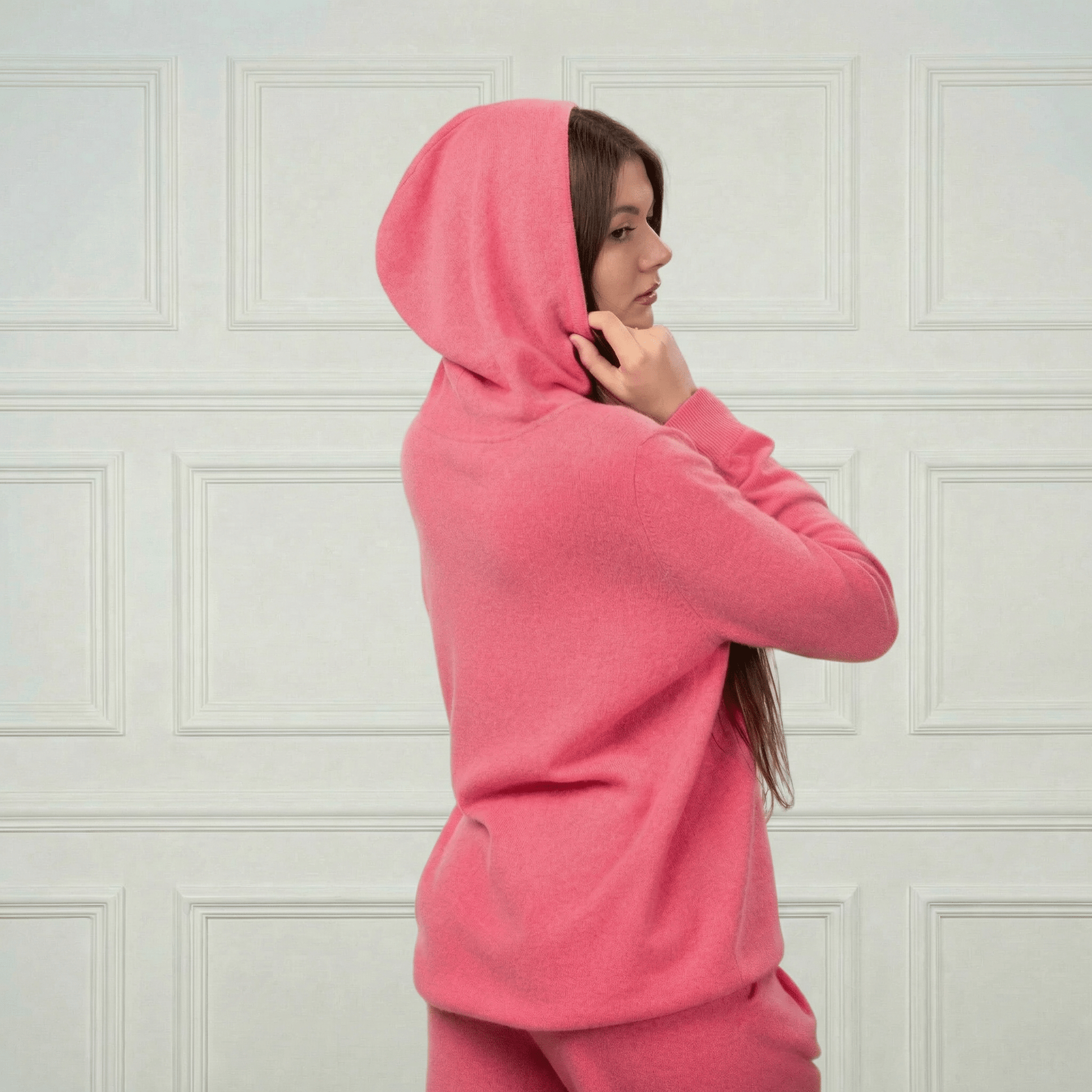 Sofia Cashmere Lounge Hoodie - Blue Sky Cashmere