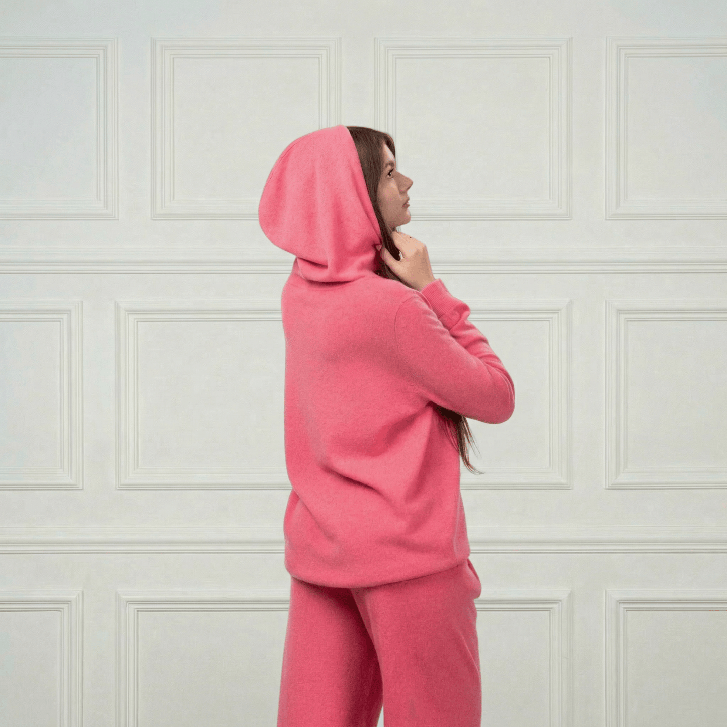 Sofia Cashmere Lounge Hoodie - Blue Sky Cashmere