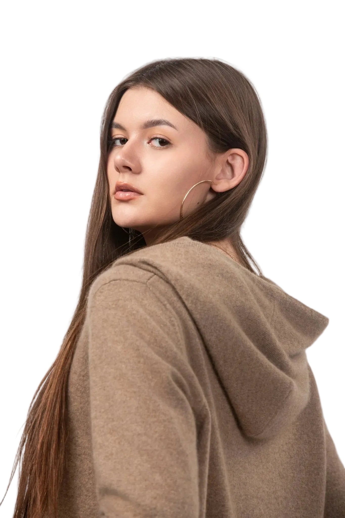 Sofia Cashmere Lounge Hoodie - Blue Sky Cashmere