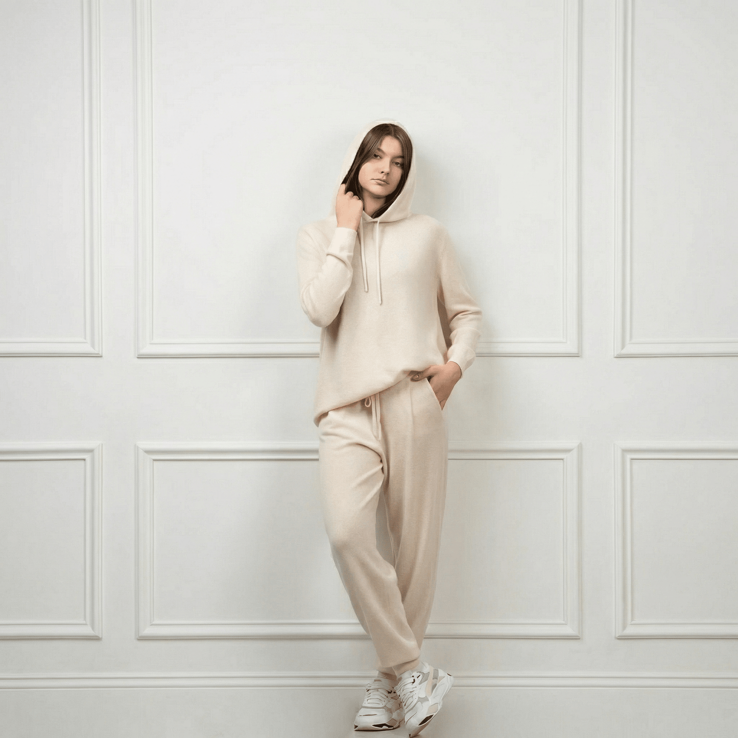 Sofia Cashmere Lounge Pants - Blue Sky Cashmere