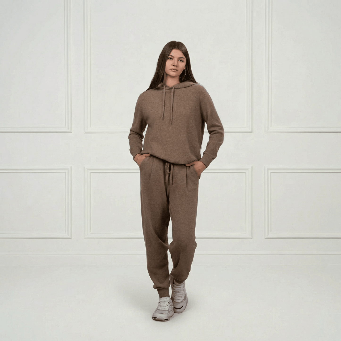 Sofia Cashmere Lounge Pants - Blue Sky Cashmere