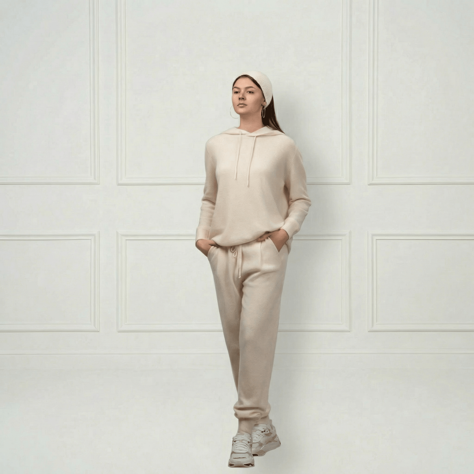 Sofia Cashmere Lounge Pants - Blue Sky Cashmere