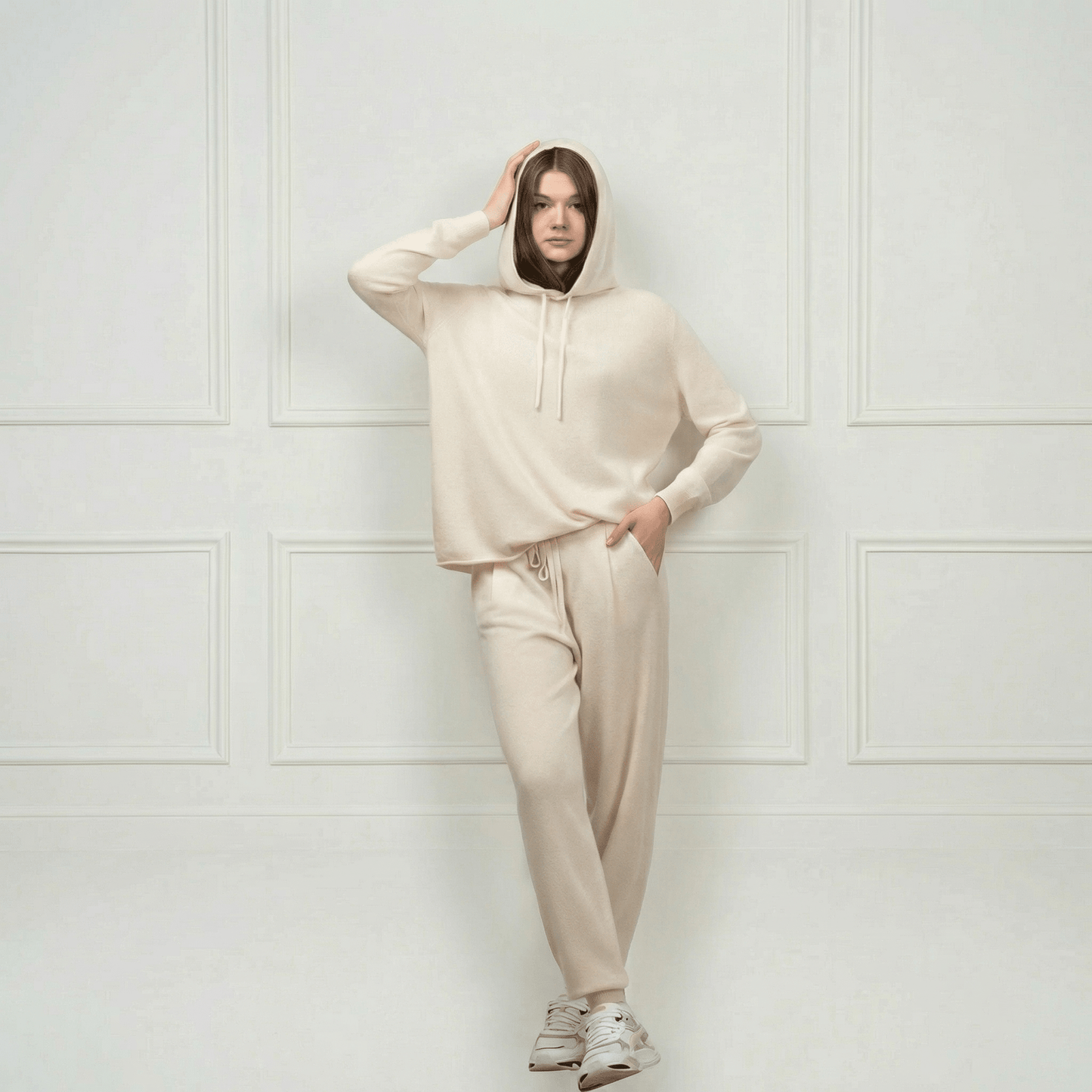 Sofia Cashmere Lounge Pants - Blue Sky Cashmere