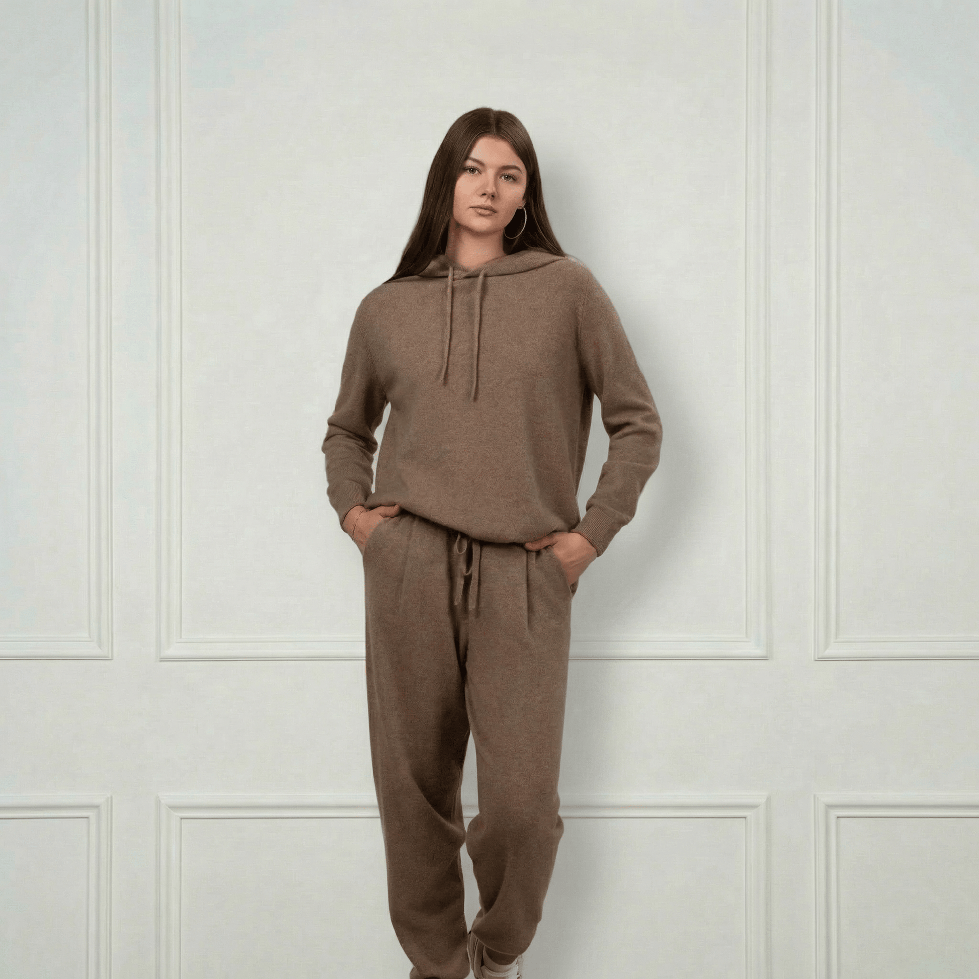 Sofia Cashmere Lounge Pants - Blue Sky Cashmere