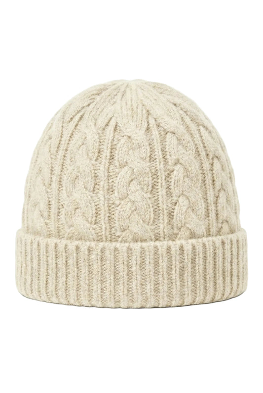 Victoria Cashmere Knitted Beanie - Blue Sky Cashmere