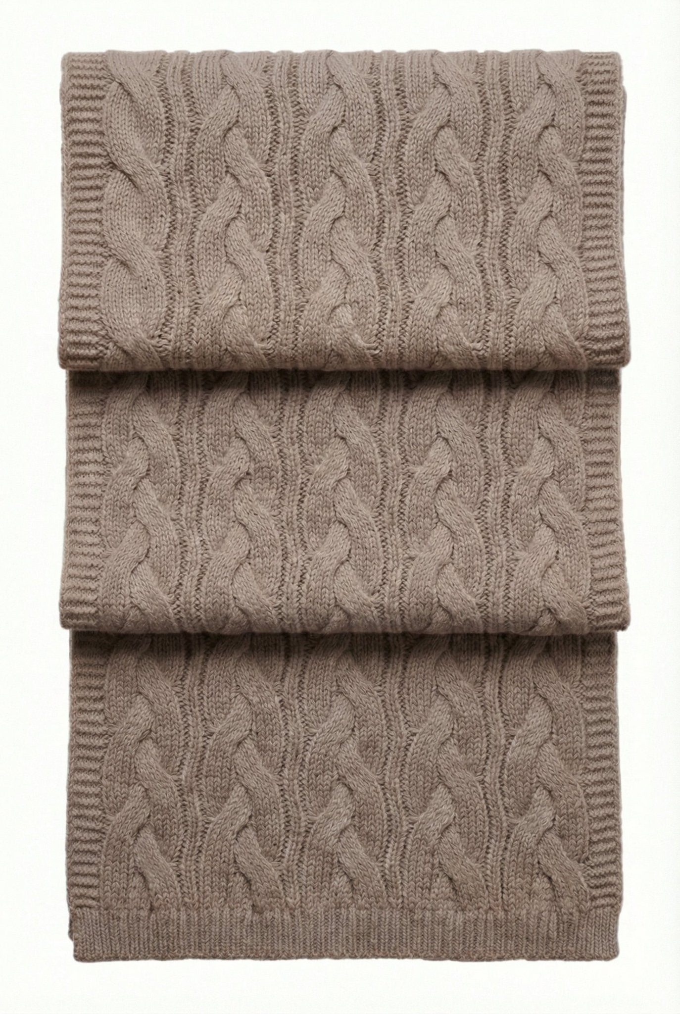 Victoria Cashmere Knitted Scarf - Blue Sky Cashmere