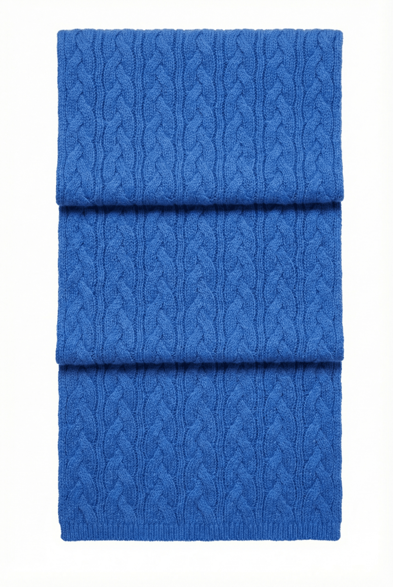 Victoria Cashmere Knitted Scarf - Blue Sky Cashmere