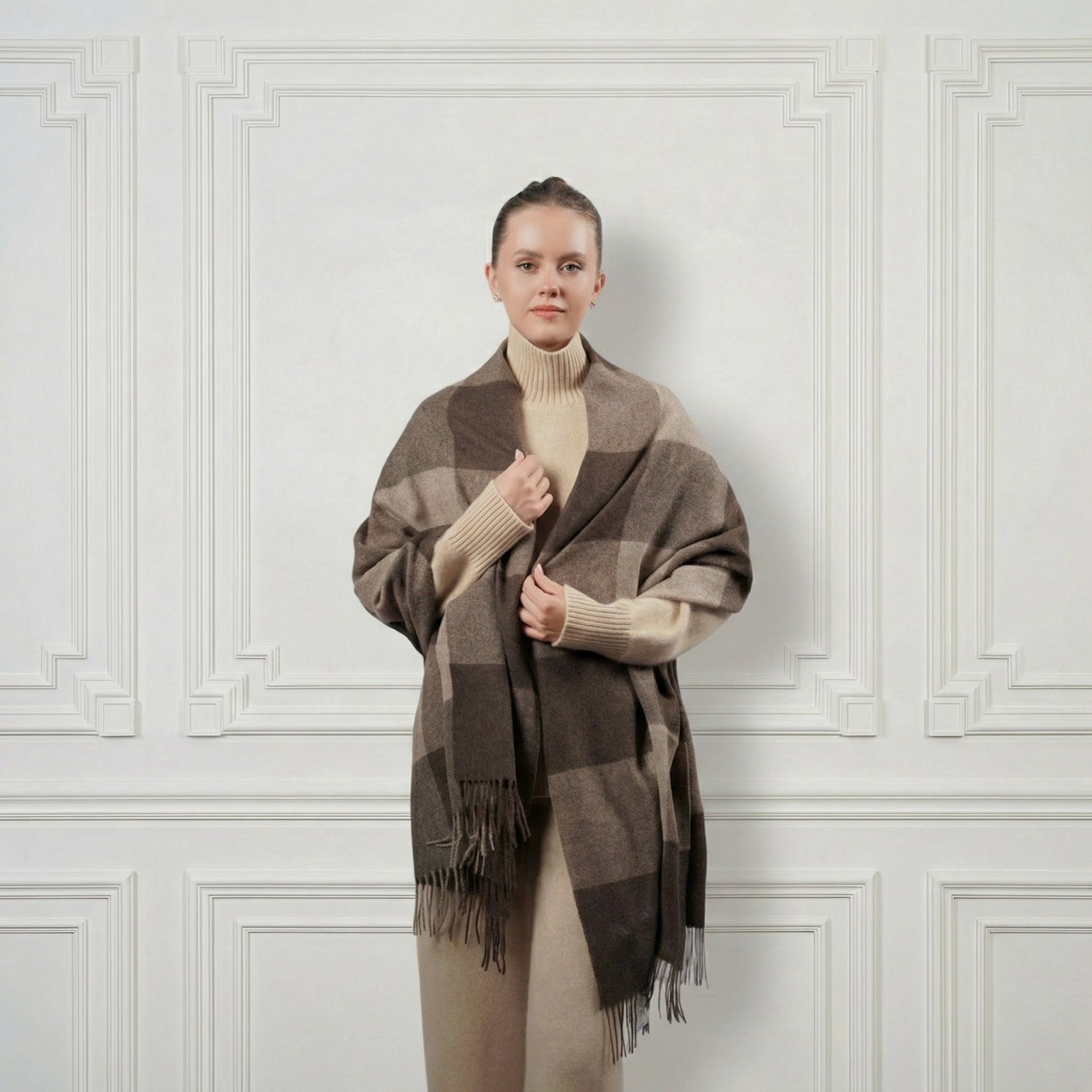 Wool Shawl - Blue Sky Cashmere