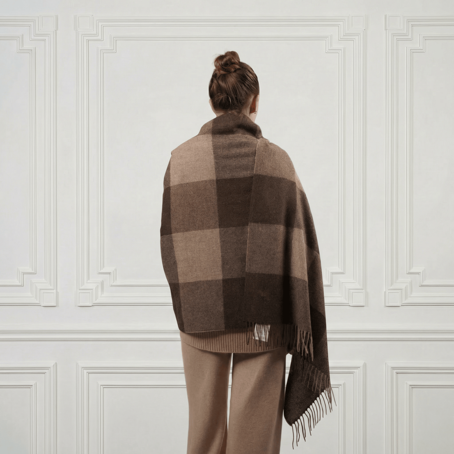 Wool Shawl - Blue Sky Cashmere